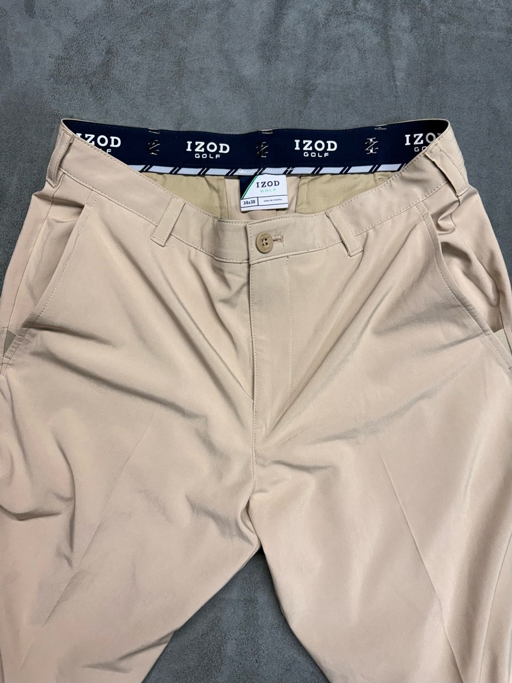 Izod Men's Tan Chinos - Classic Straight Fit